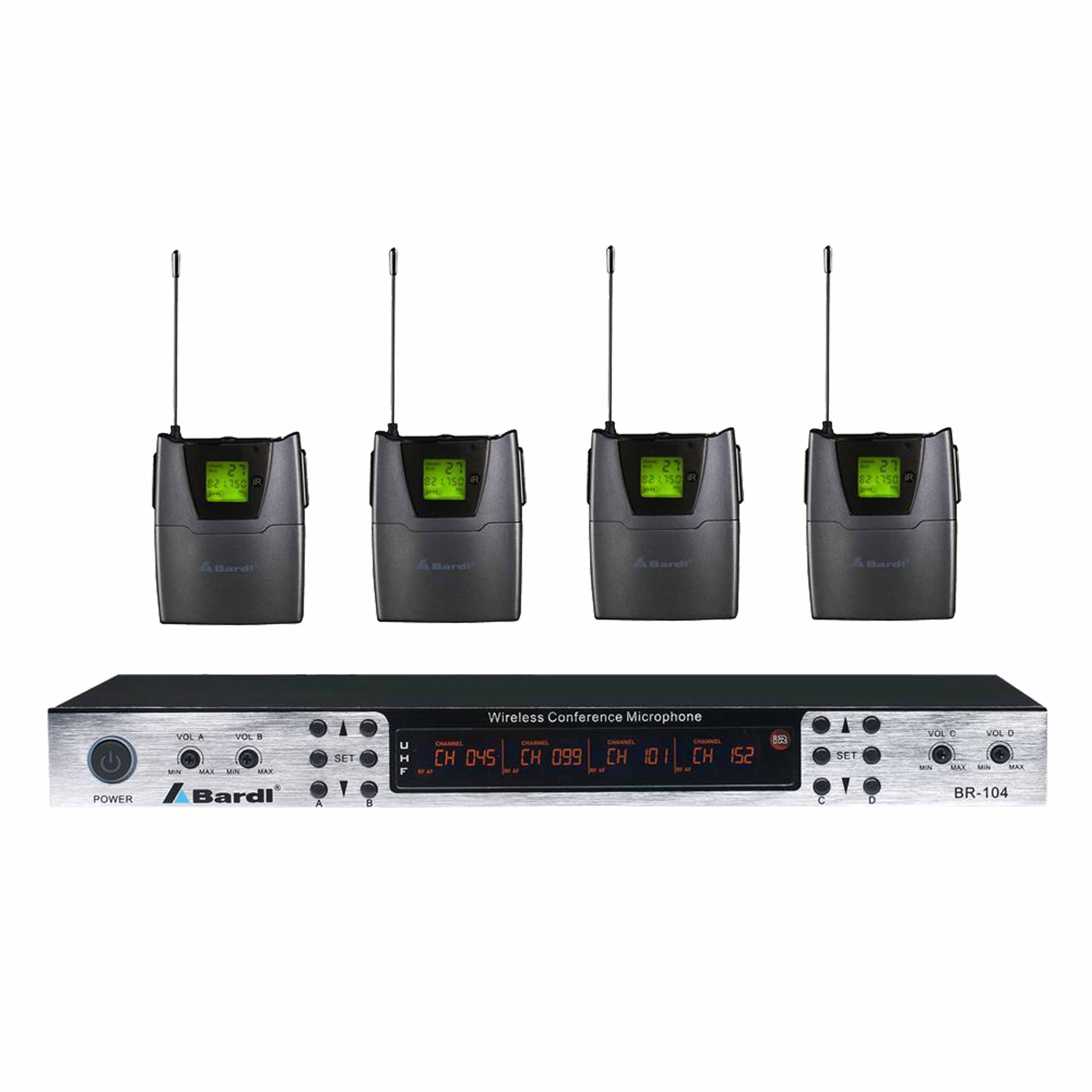 Bardl four channels wireless conference BR-104